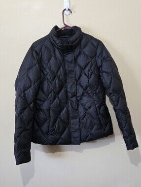 Eddie Bauer Black Goose Down Puffer Jacket